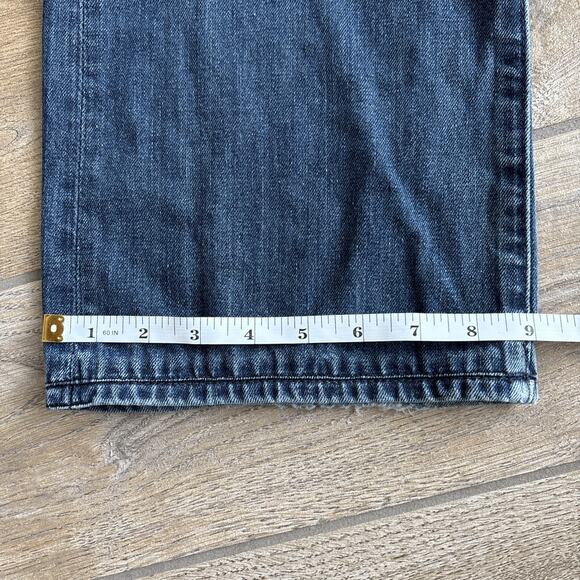 7 For All Mankind Womens Size 32 Jeans Bootcut 100% Cotton Medium Wash Wide Leg - Picture 16 of 16